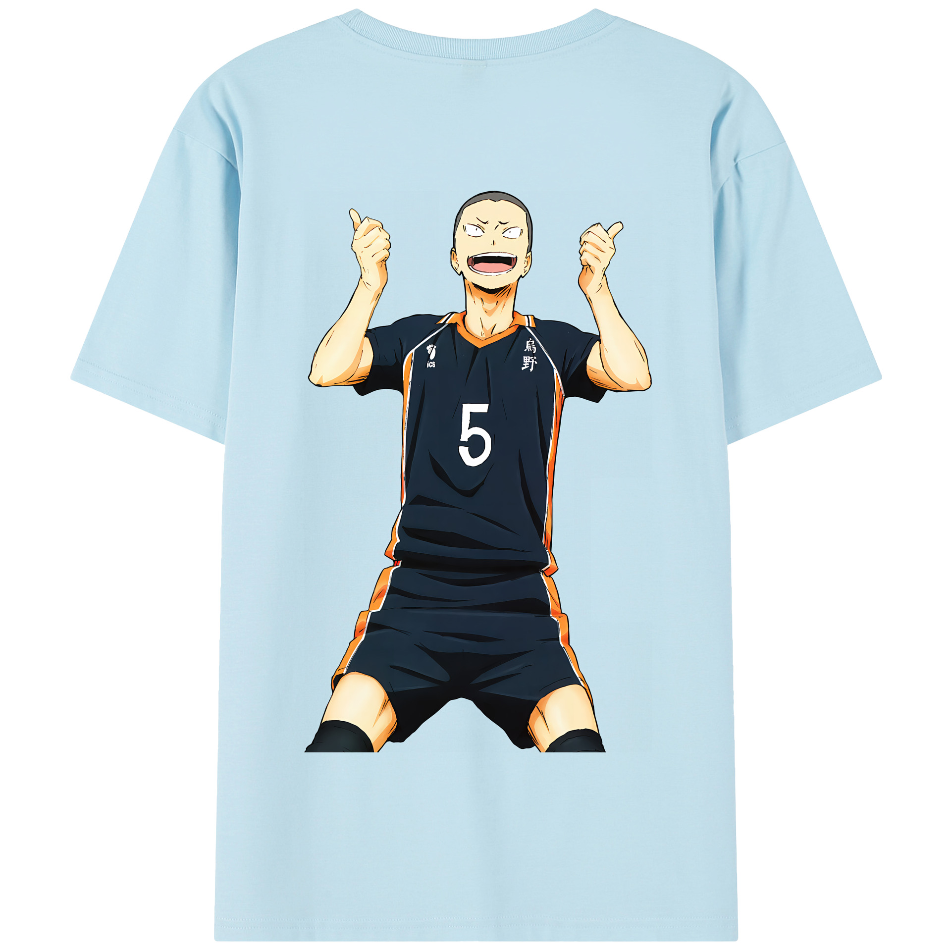 （画像用） ハイキュー!! Haikyu!! 綿100％半袖Tシャツ（背面プリント）